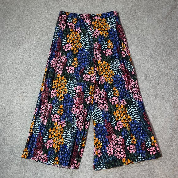 Johnny Was Astrid Pleated Multi-Color Floral Print Pants Size X-Large $318 - Picture 3 of 5